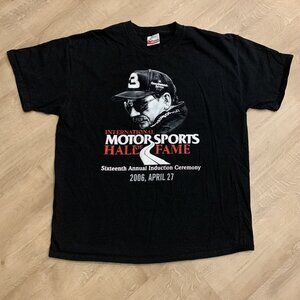 Dale Earnhardt Sr NASCAR T-Shirt Men's XL Black Chase 2006 HOF Tee Racing Racer